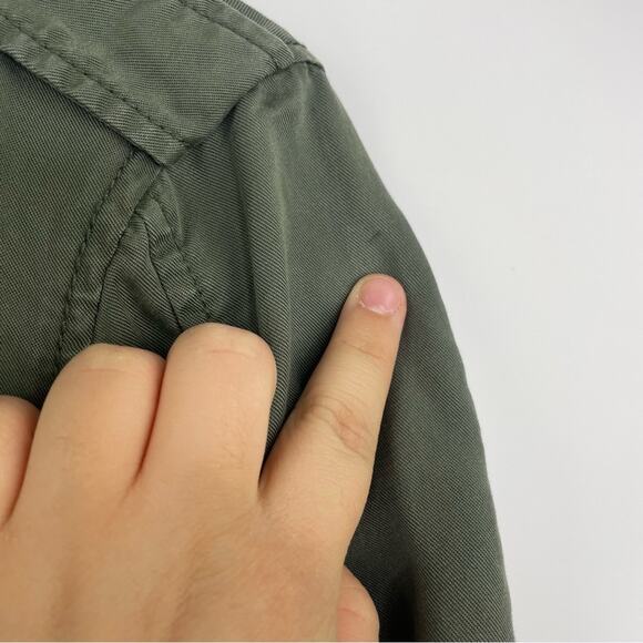 Gap army green button down utility lightweight jacket size Medium - Picture 7 of 12